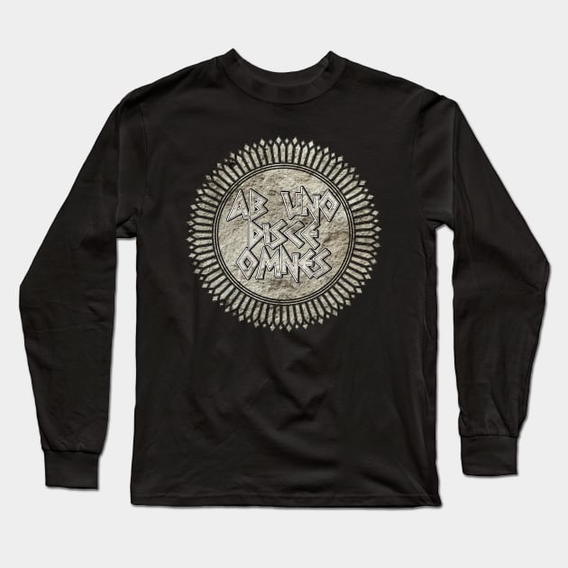 Ab Uno Disce Omnes Long Sleeve T-Shirt by MagicEyeOnly